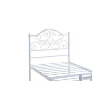 Vente-unique Letto  Metallo Bianco + materasso LEYNA  