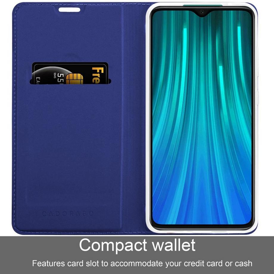 Cadorabo  Hülle für Xiaomi RedMi NOTE 8 PRO Magnetverschluss, Kartenfach 