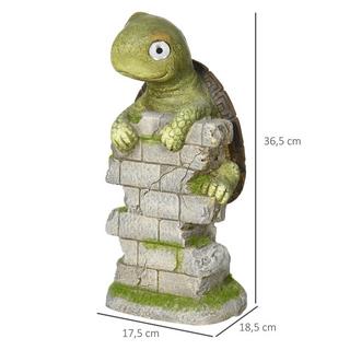 Northio Sculpture De Tortue Avec Décoration De Jardin À Lumière Solaire Led, Ornement Extérieur De 14,5 Po Pour Pelouse, Jardin, Cour  