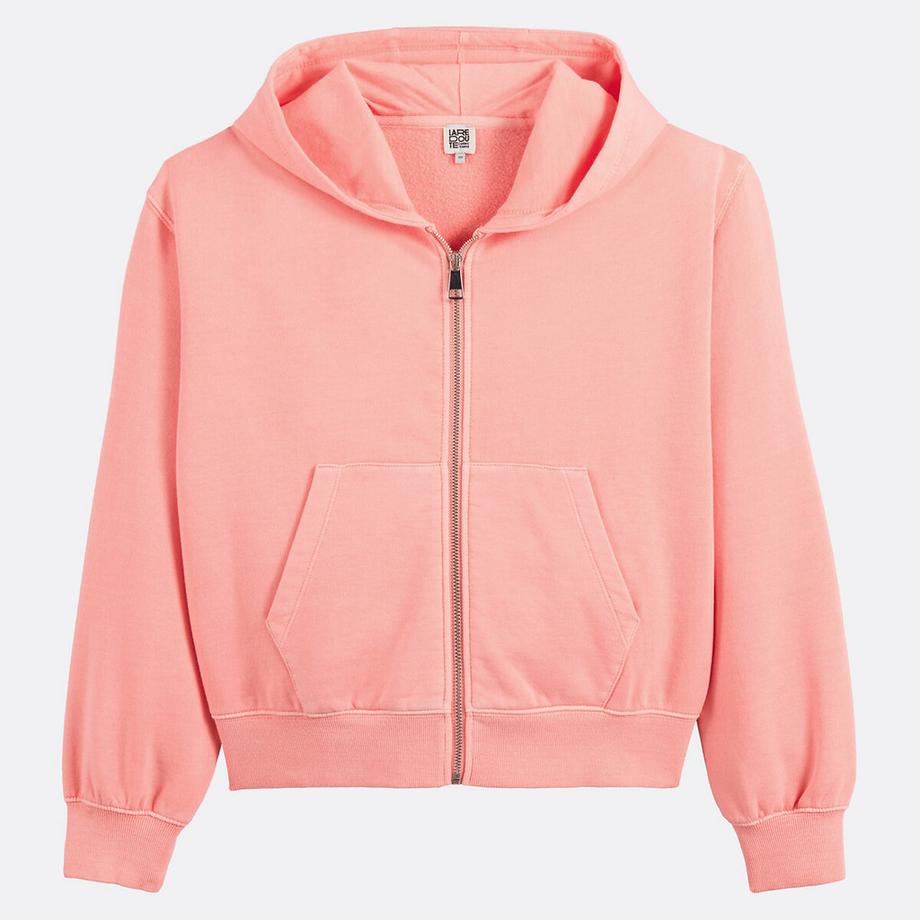 La Redoute Collections  Sweat zippé à capuche en molleton 