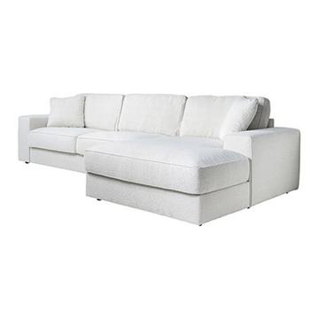 Ecksofa Santos Ottomane rechts weiss 312