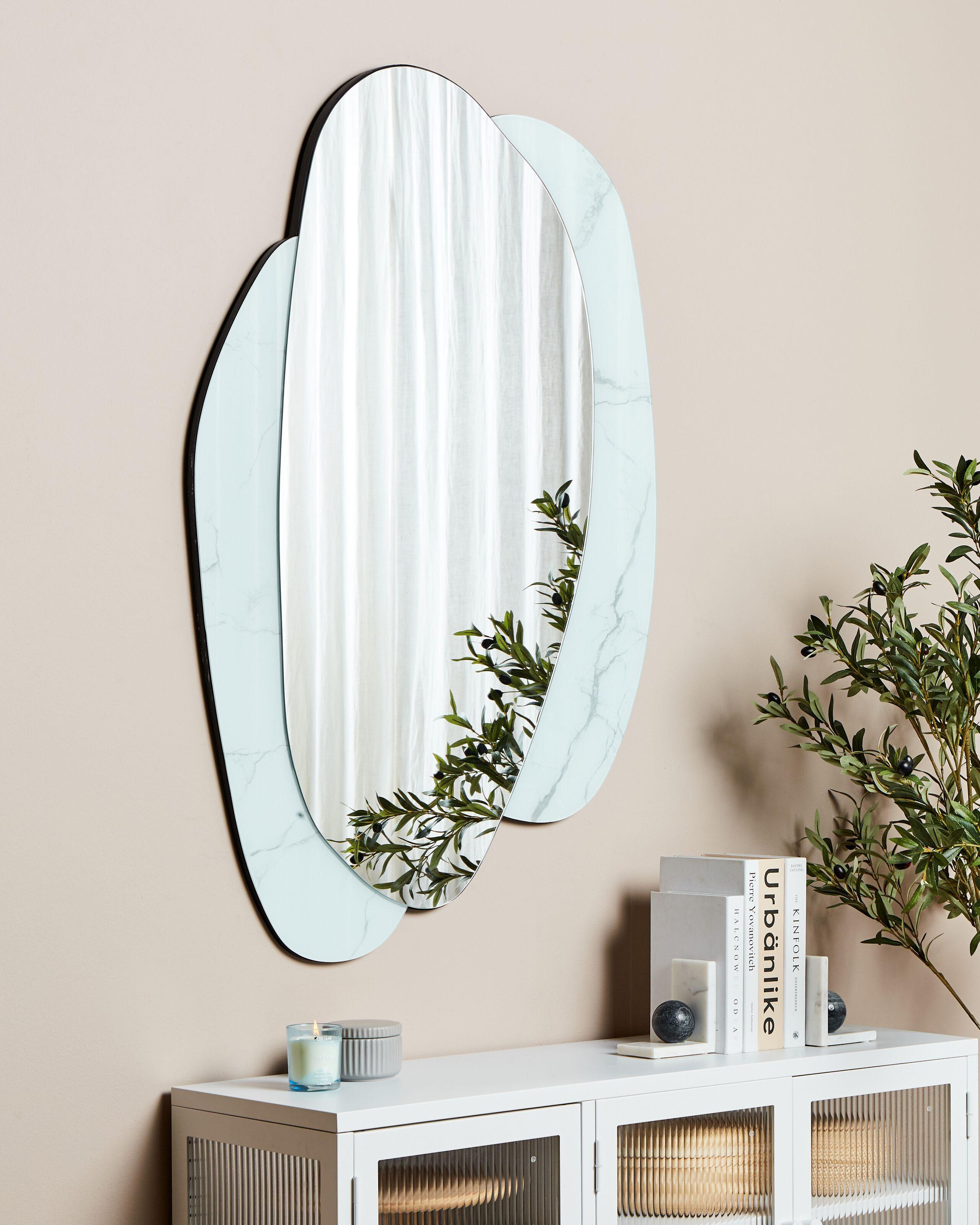 Beliani Wandspiegel aus MDF-Platte Glamourös PANNES  