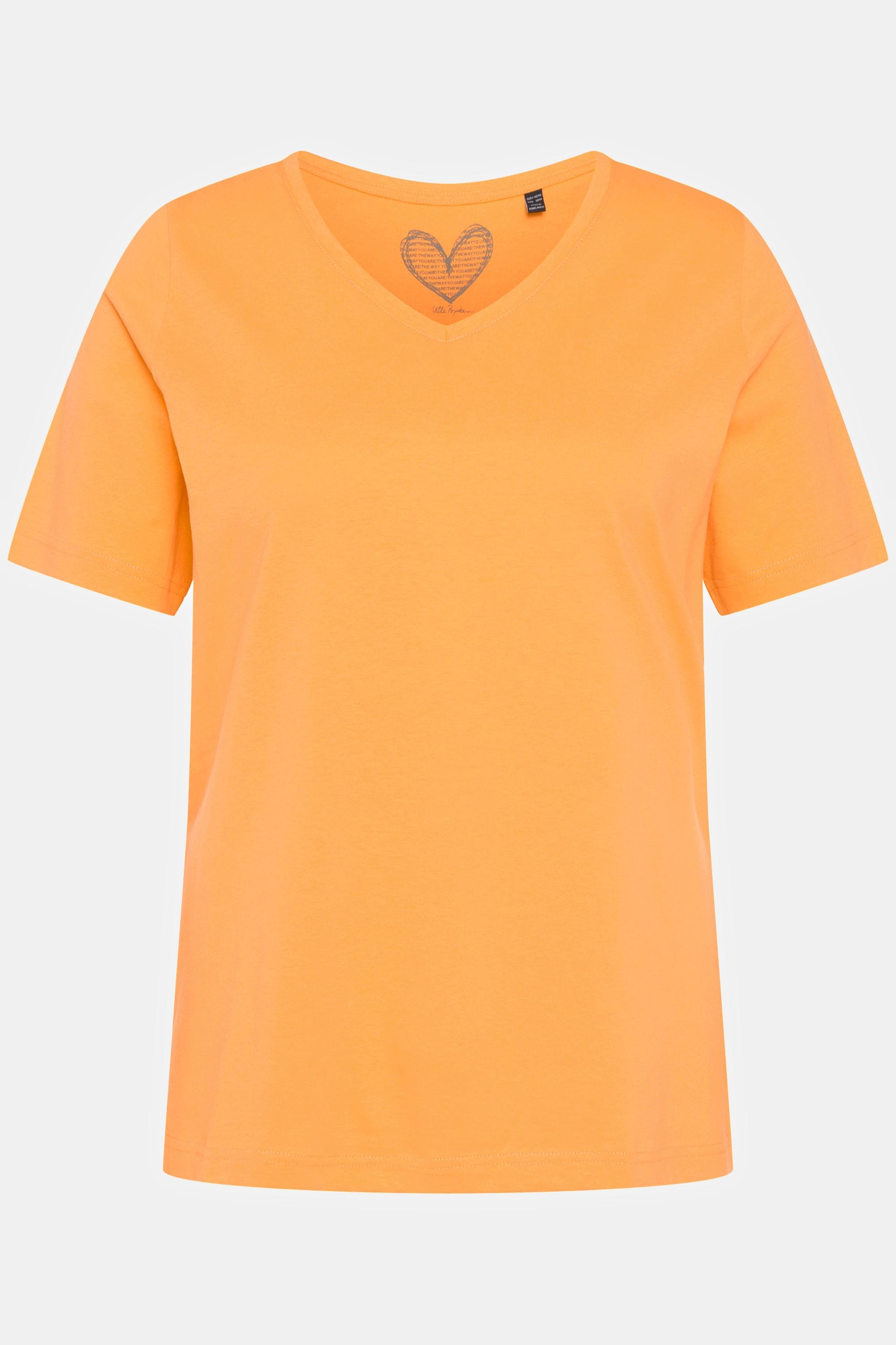 Ulla Popken  T-shirt con scollo a V e mezze maniche 