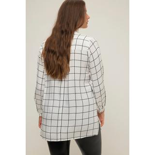 Studio Untold  Camicia lunga a quadri con collo da camicia e maniche lunghe 