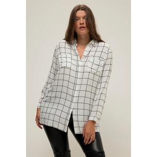 Studio Untold  Camicia lunga a quadri con collo da camicia e maniche lunghe 