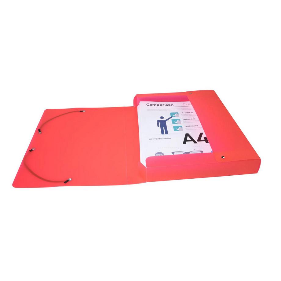 Exacompta Boite de classement Dos 40mm polypropylène 8/10e Lincolor - A4 - x 11  