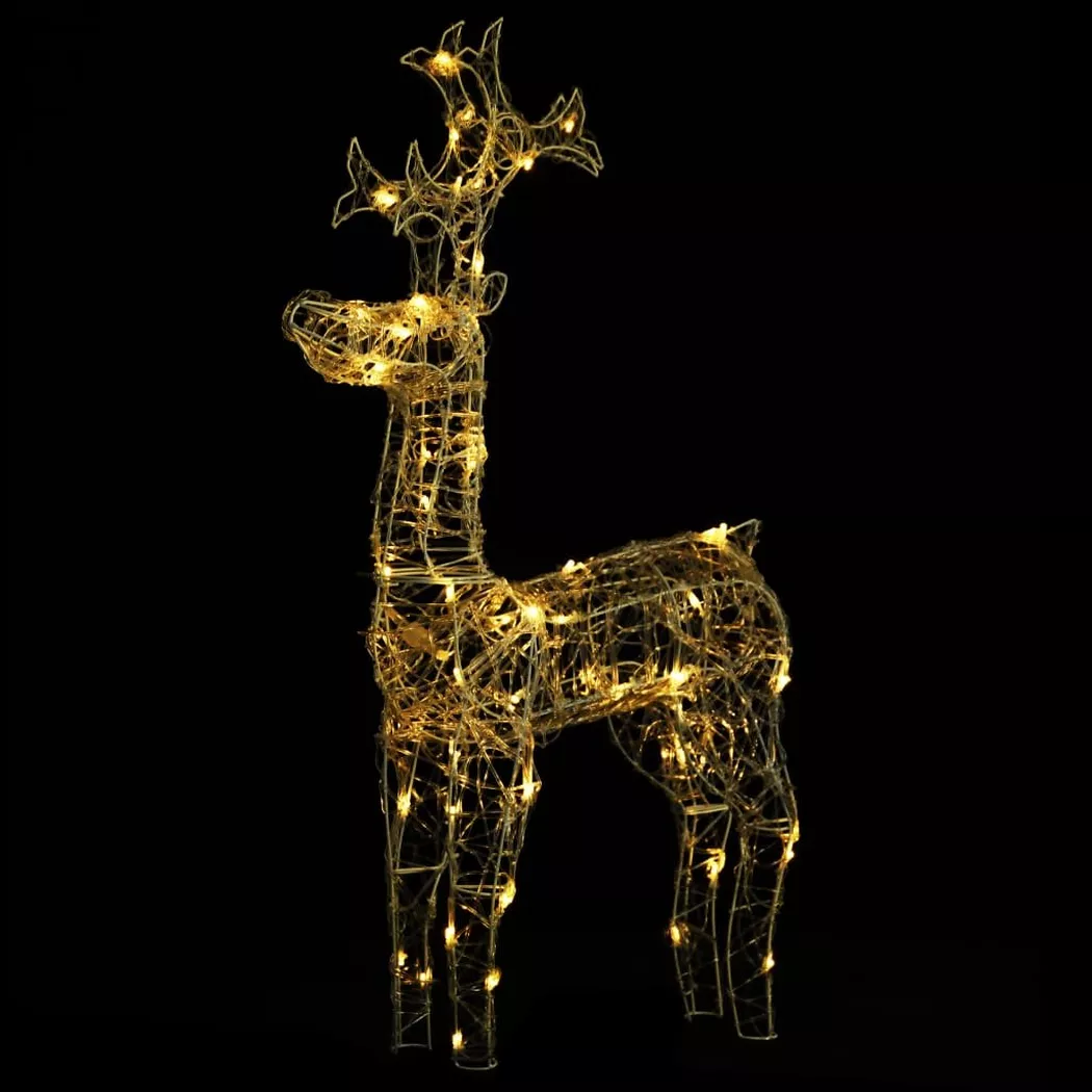 VidaXL - Décoration de noël de renne, One Size, Blanc