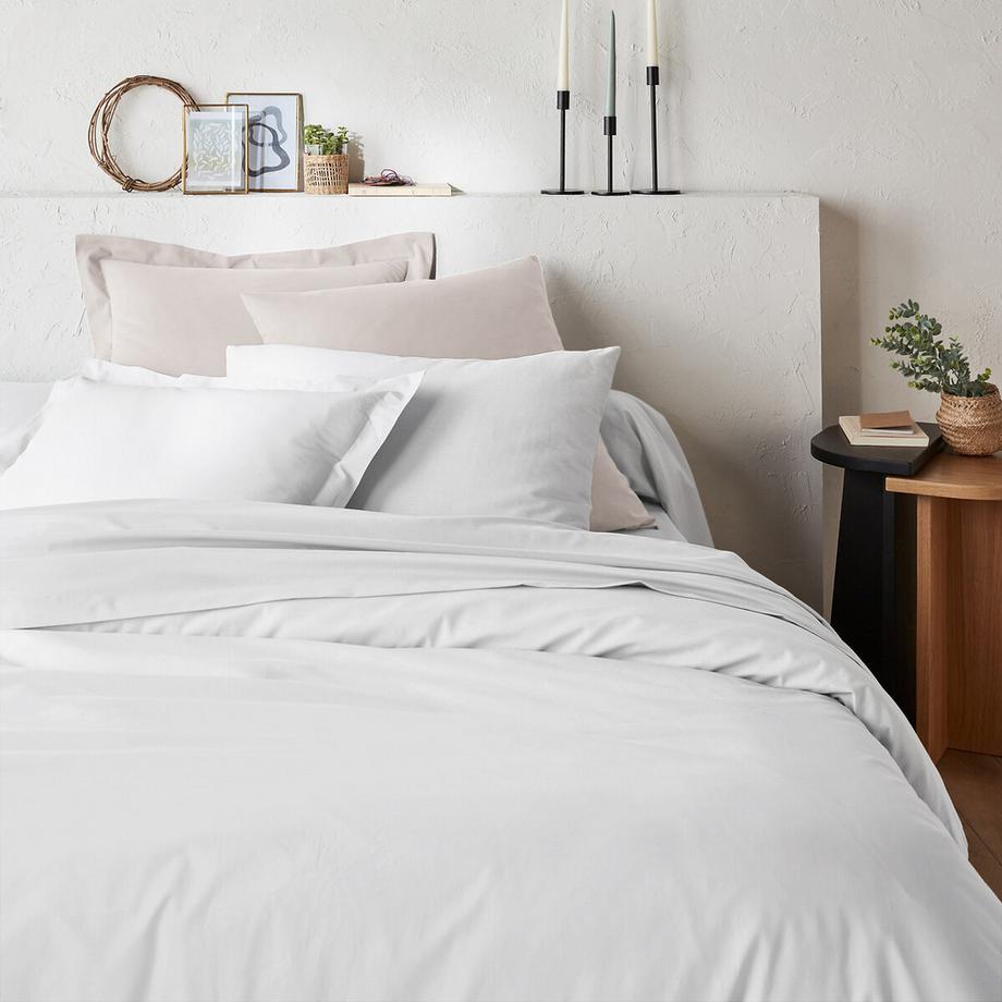 Housse de couette unie coton biologique