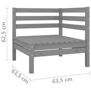 VidaXL divano da giardino Legno di pino  