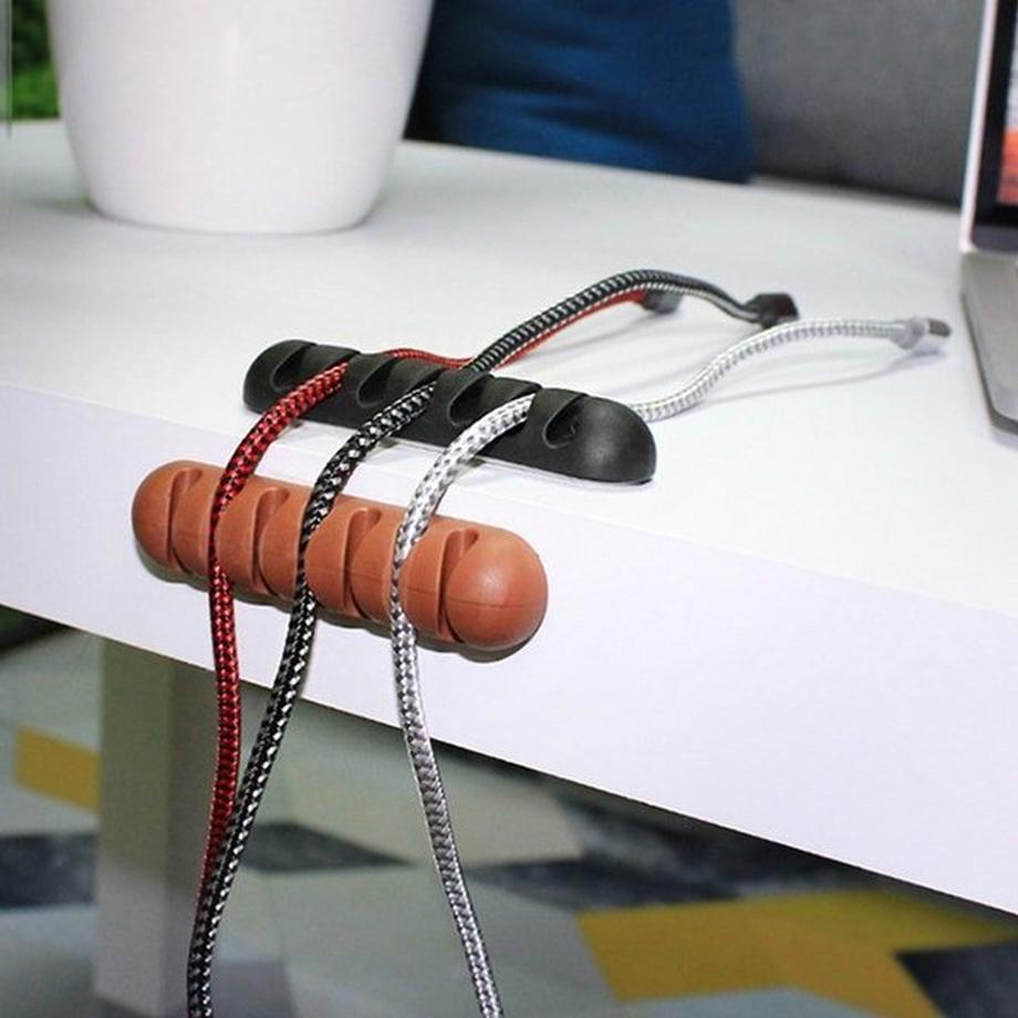 eStore  Kabelhalter mit 7 Plätzen - Weiß 