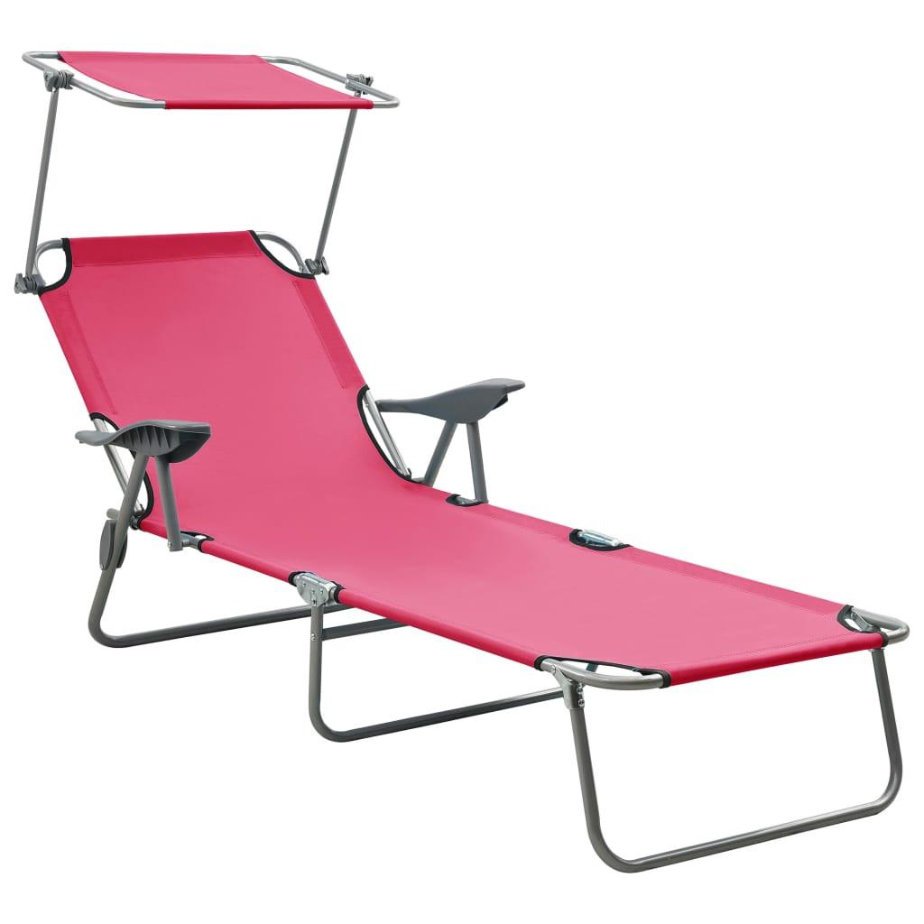 VidaXL Chaise longue tissu  