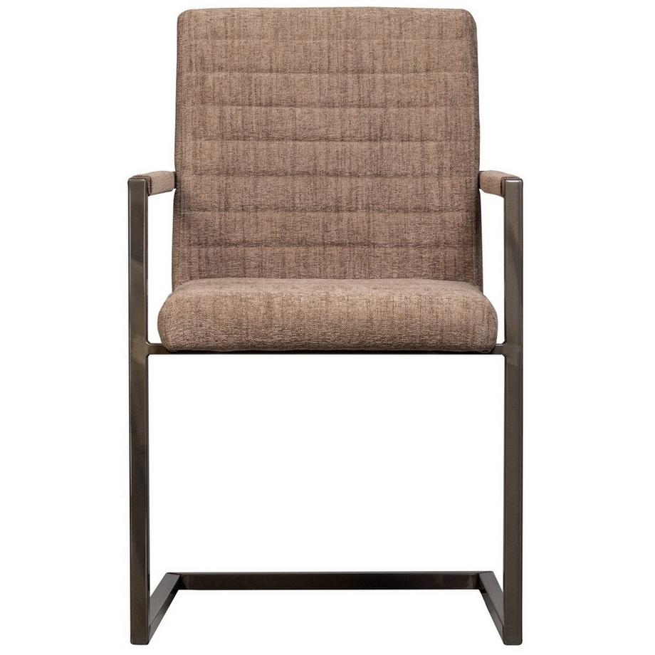 mutoni Armlehn Freischwingerstuhl Bas Webstoff meliert  