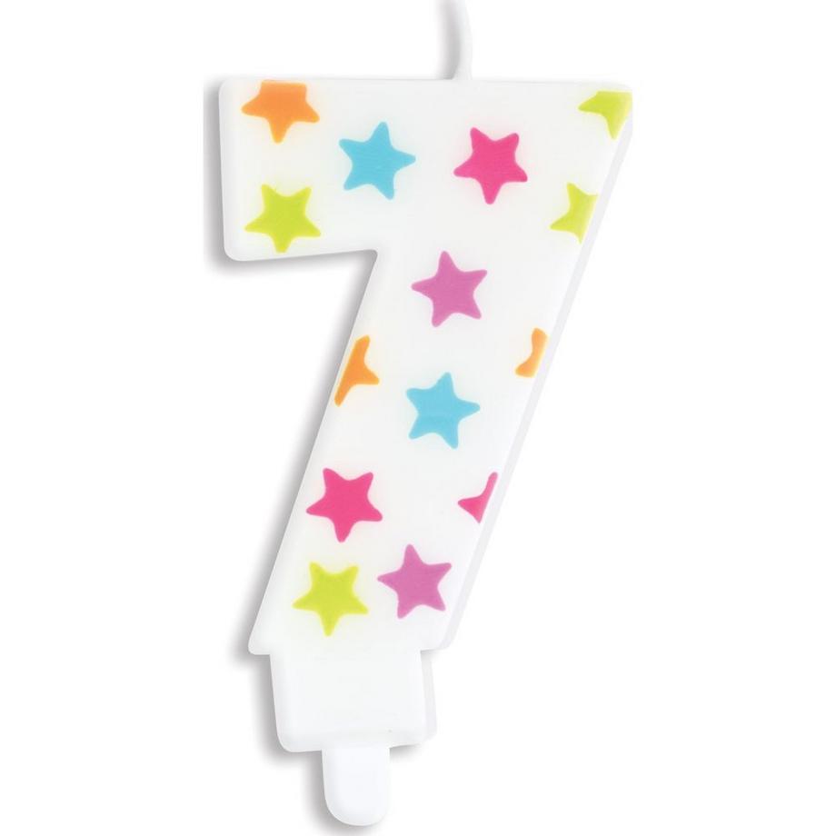 ScrapCooking Kerze Zahl 7  