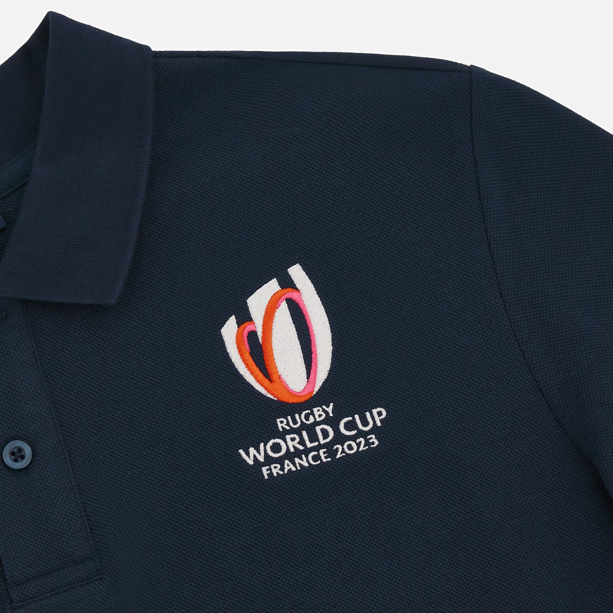 macron  piqué-poloshirt für mädchen rwc france 2023 