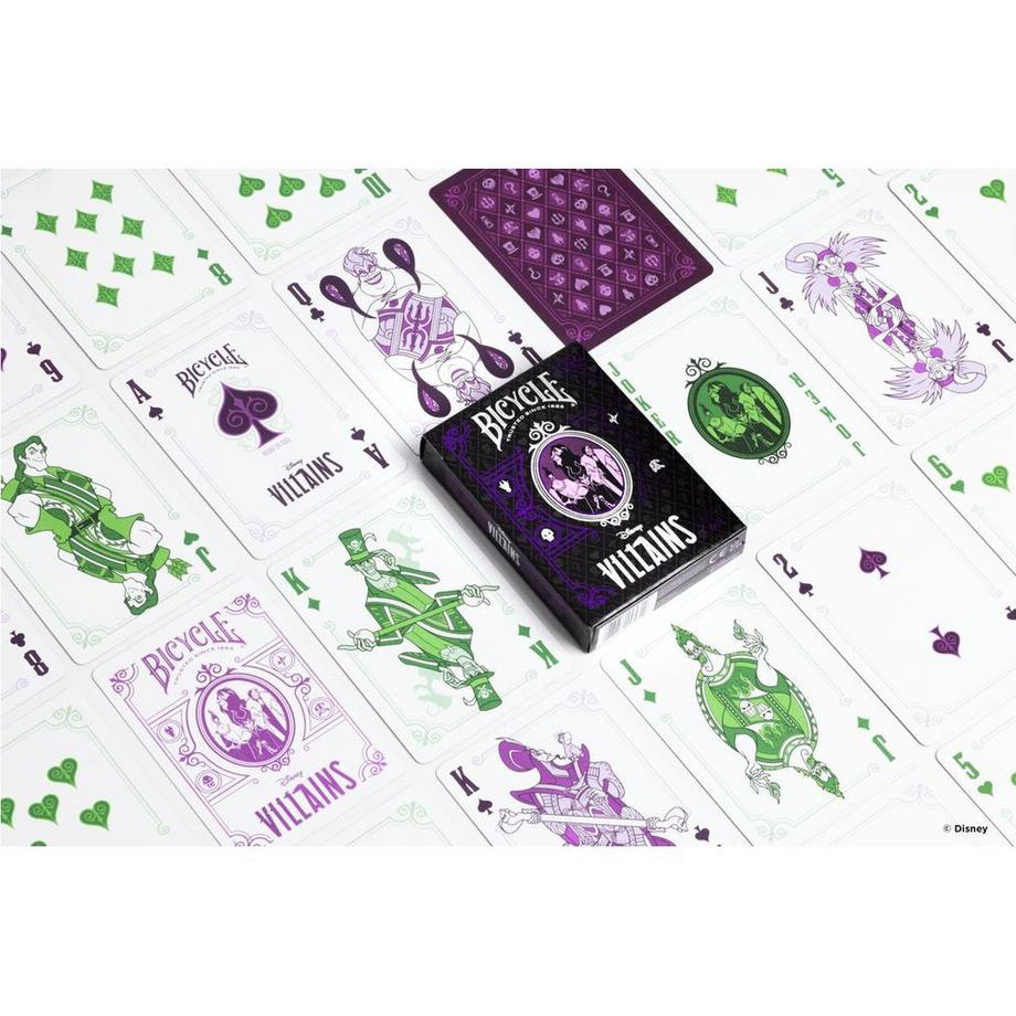 Bicycle  Poker Disney 100 Villain assortiert 