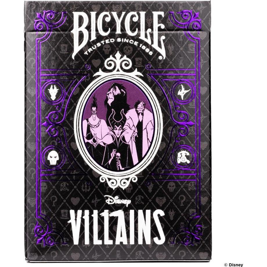 Bicycle  Poker Disney 100 Villain assortiert 