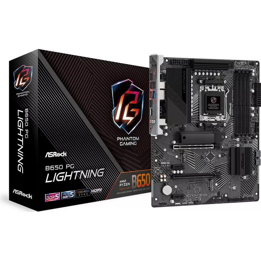 AsRock B650 PG LIGHTNING Mainboard Sockel AM5
