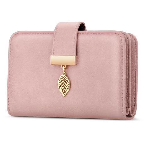 Only-bags.store Ledergeldbörse mit vielen Fächern RFID Schutz 18 Kartenfächer Reissverschlusskette und Schlüsselband  