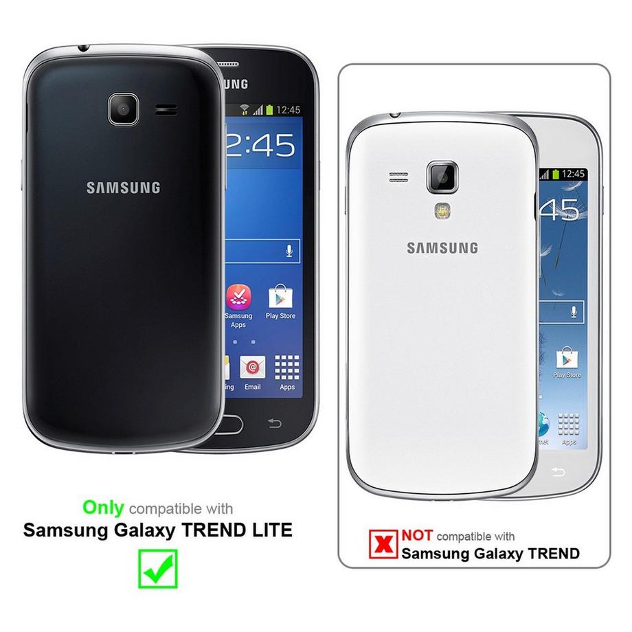 Cadorabo  Films de protection d'écran compatibles avec Samsung Galaxy TREND LITE dans HIGH CLEAR - 10 films de protection hautement transparents contre la poussière, la saleté et les rayures 