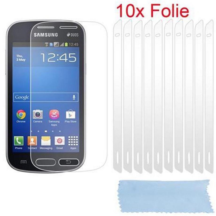 Cadorabo  Films de protection d'écran compatibles avec Samsung Galaxy TREND LITE dans HIGH CLEAR - 10 films de protection hautement transparents contre la poussière, la saleté et les rayures 