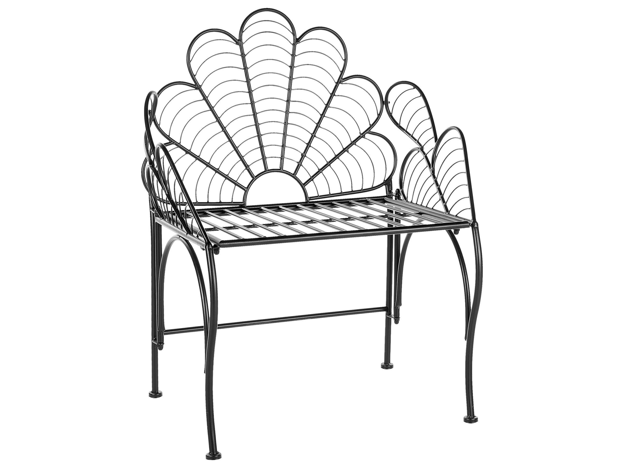 Beliani Chaise de jardin en Métal Rétro LIGURIA  