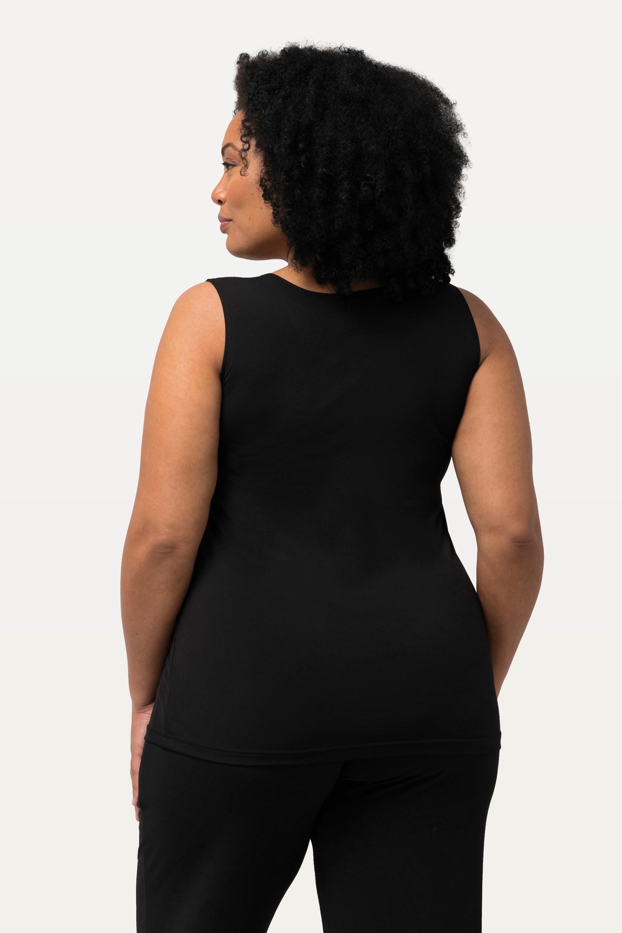 Ulla Popken Canotta girocollo in Spandex  