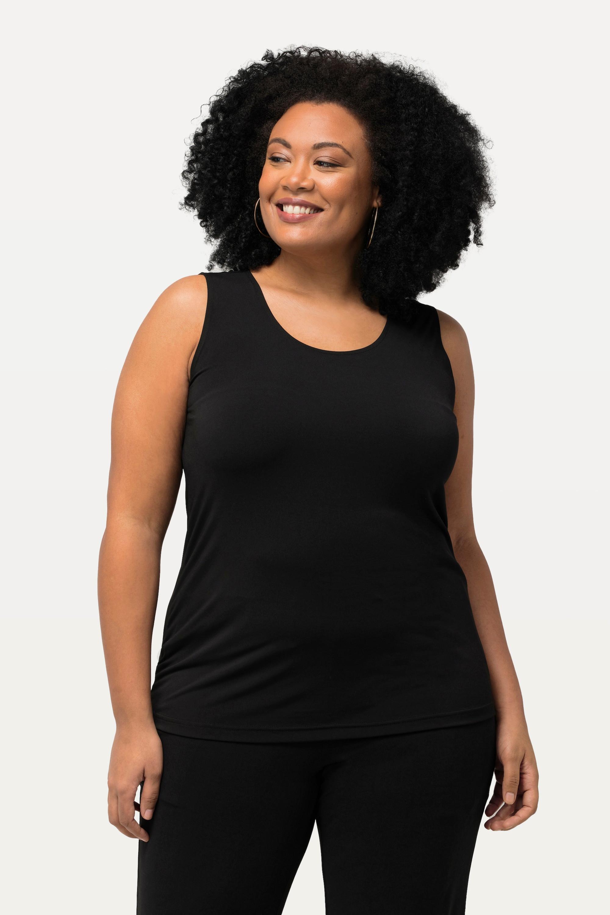 Ulla Popken Canotta girocollo in Spandex  