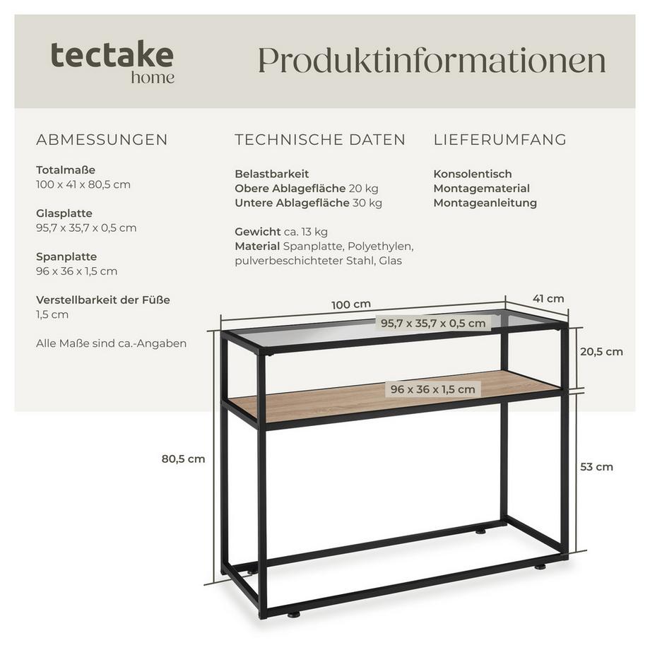 Tectake Tavolo console Kilkenny  
