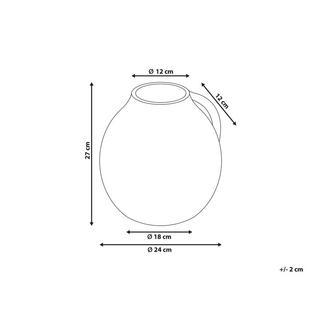 Beliani Dekovase aus Terrakotta Modern PERAK  