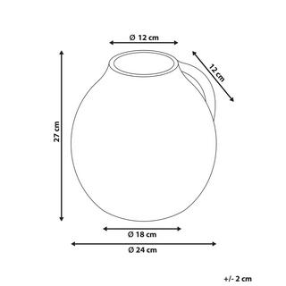 Beliani Vase décoratif en Terre cuite Rustique PERAK  
