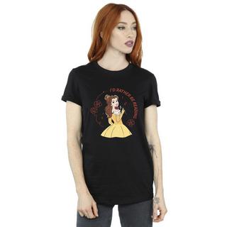 Disney  Beauty And The Beast I'd Rather Be Reading TShirt 