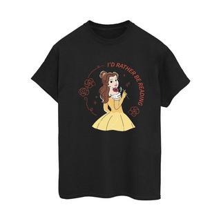 Disney  Beauty And The Beast I'd Rather Be Reading TShirt 