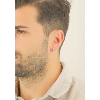 MUAU Schmuck  Creolen Bicolor Gelbgold-/Weissgold 750, 11mm 