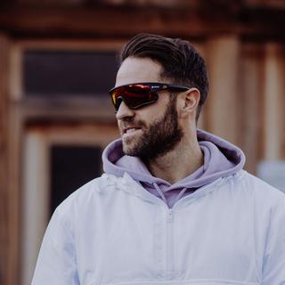 YEAZ  SUNRISE Occhiali da sole sportivi nero/rosso 