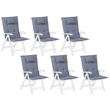 Lot de 6 coussins de jardin en Polyester Scandinave JAVA/AMANTEA