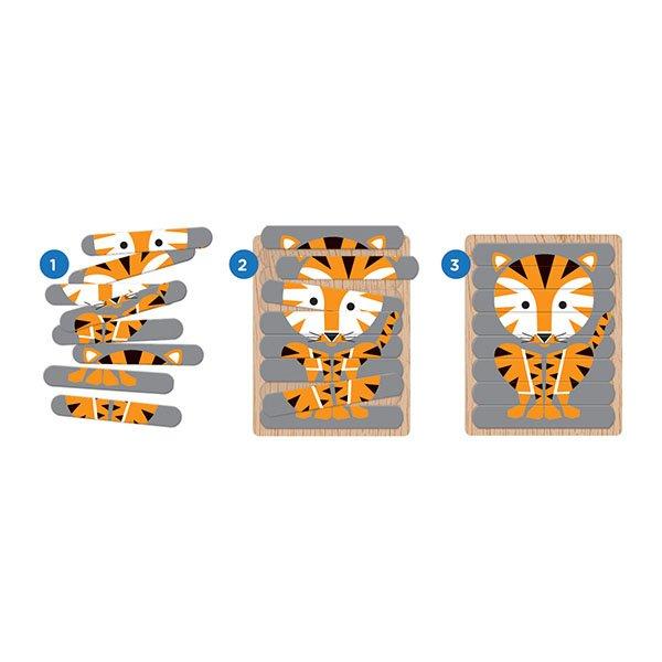 mudpuppy  Puzzle Sticks, Animaux géométriques, Mudpuppy 