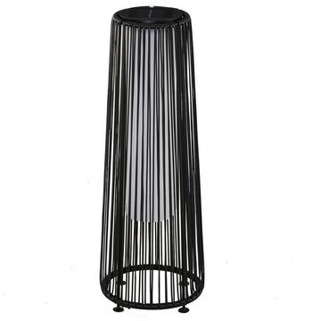 Lampe Solaire Lampe De Jardin Lampe De Jardin Étanche Avec Capteur De Lumière, Led Automatique, Noir, 21,5 X 21,5 X 61 Cm