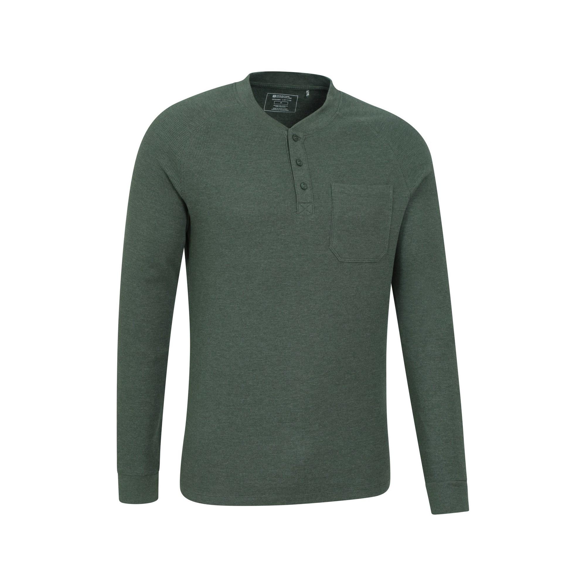 Mountain Warehouse Selby Henley Colletto T-Shirt Maniche Lunghe  