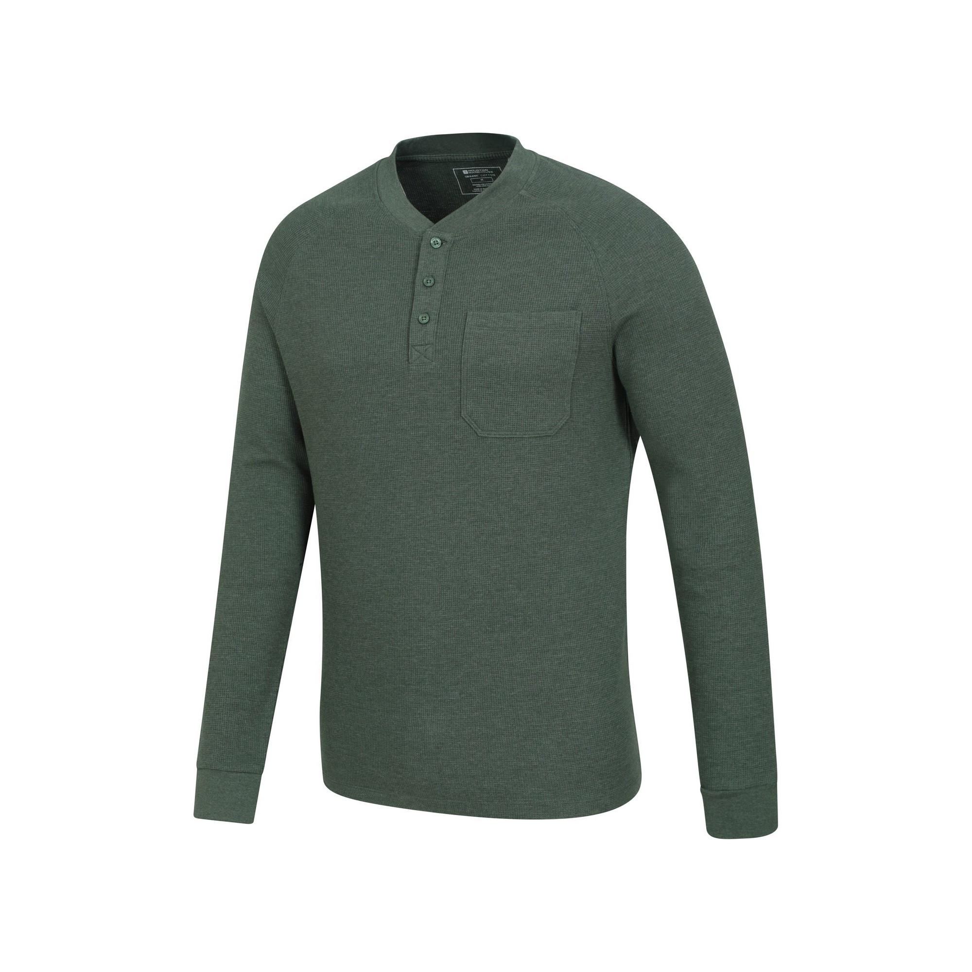 Mountain Warehouse Selby Henley Colletto T-Shirt Maniche Lunghe  