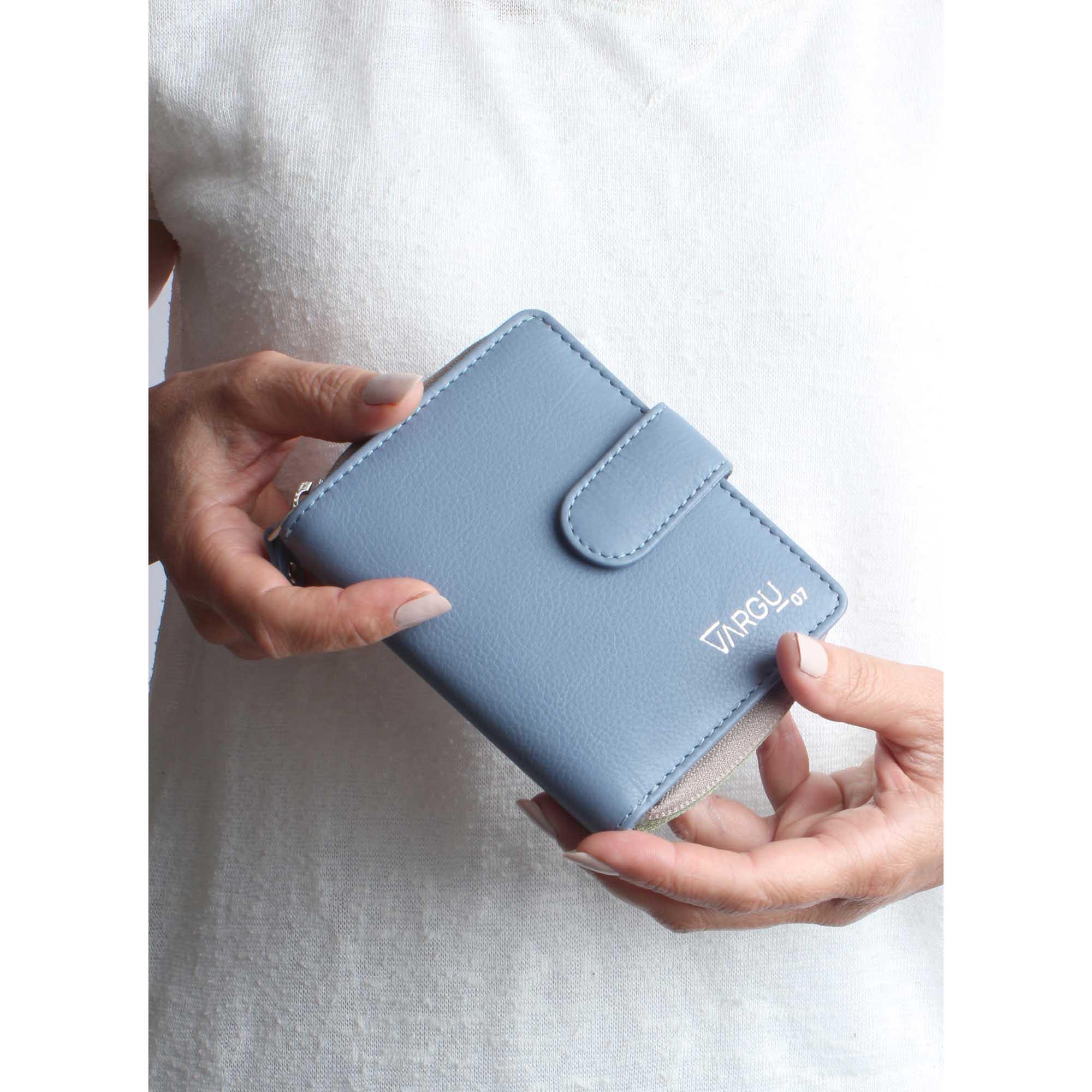 VARGU SABA 1-A Portefeuille en Cuir Véritable  