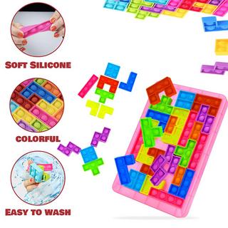 Activity-board  Puzzle Tetris Jeu Pop It Jouet Plopper Jouet Pop Up Jouet Popit Anti Stress 