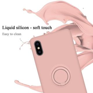 Cadorabo  Hülle für Apple iPhone X  XS TPU Silikon mit Ring Liquid 