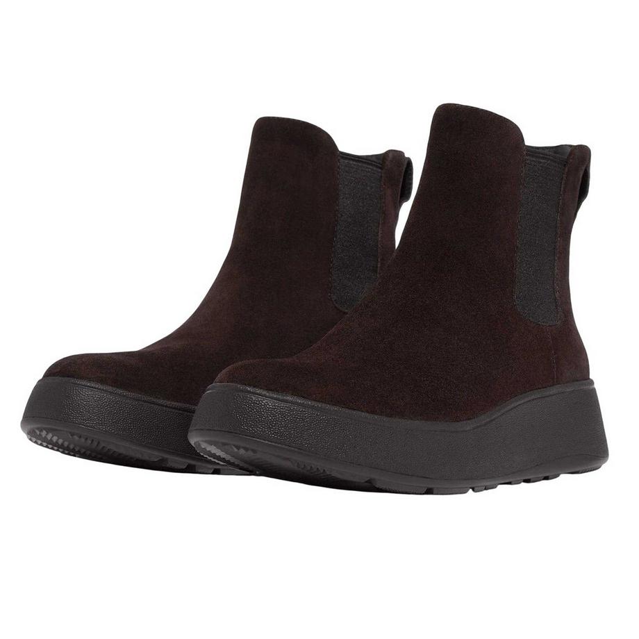 fit flop Fmode Stivali Chelsea in pelle scamosciata con zeppa  