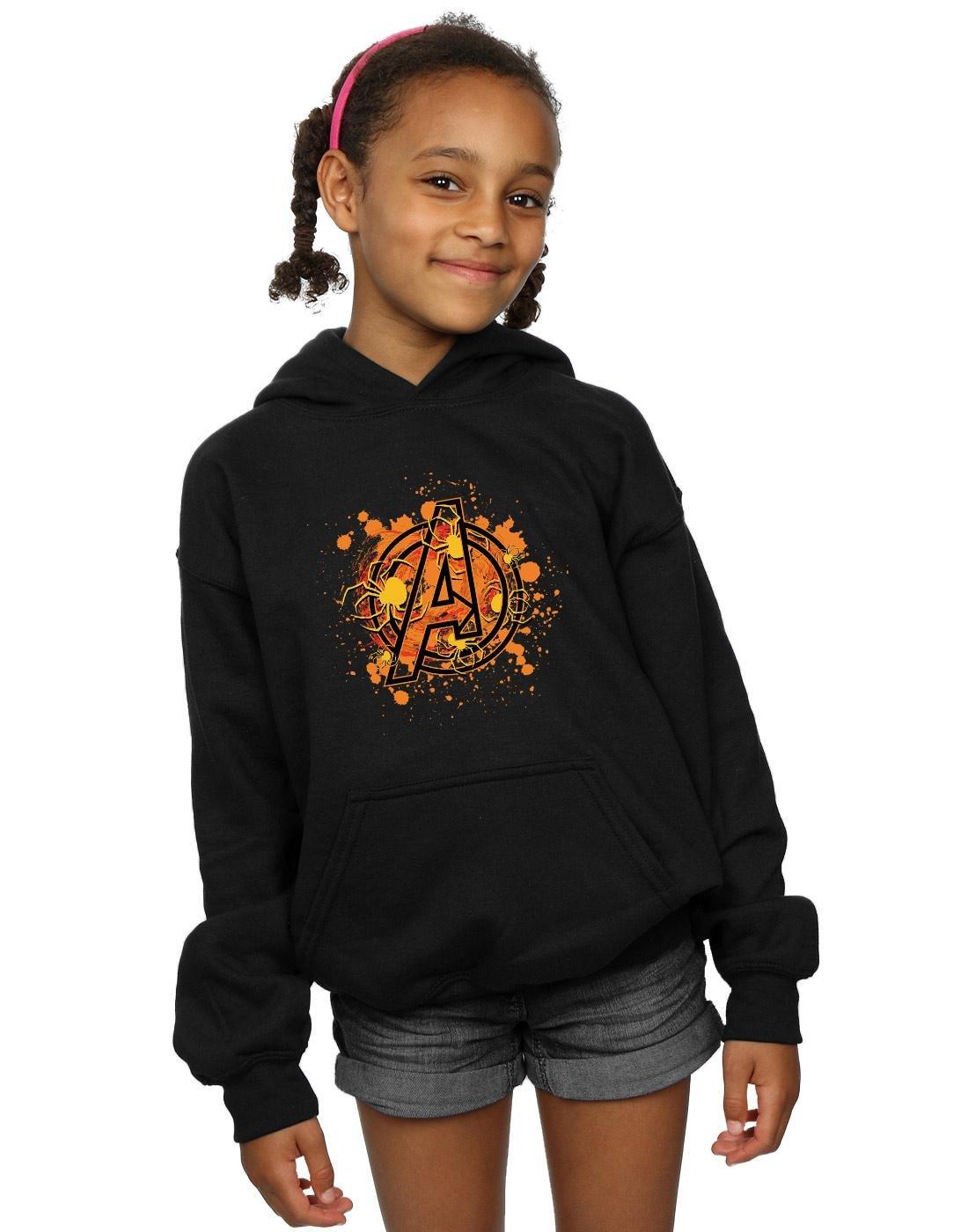 MARVEL  Sweat à capuche AVENGERS ASSEMBLE HALLOWEEN SPIDER LOGO 