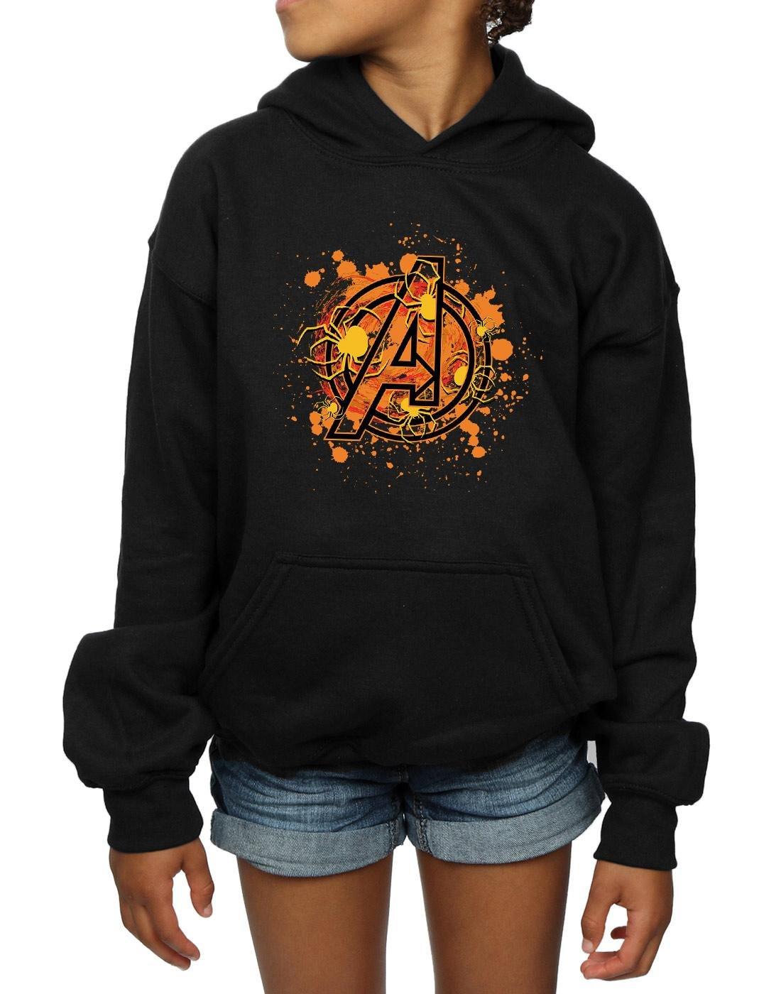 MARVEL  Avengers Assemble Halloween Spider Logo Kapuzenpullover 