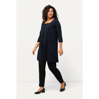 Ulla Popken  Longshirt, A-Linie, Carree-Ausschnitt, 3/4-Arm 