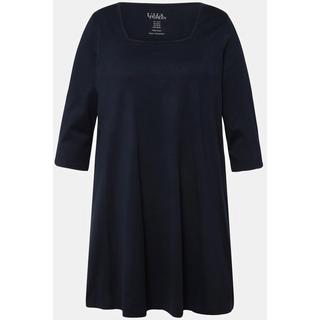 Ulla Popken  Longshirt, A-Linie, Carree-Ausschnitt, 3/4-Arm 