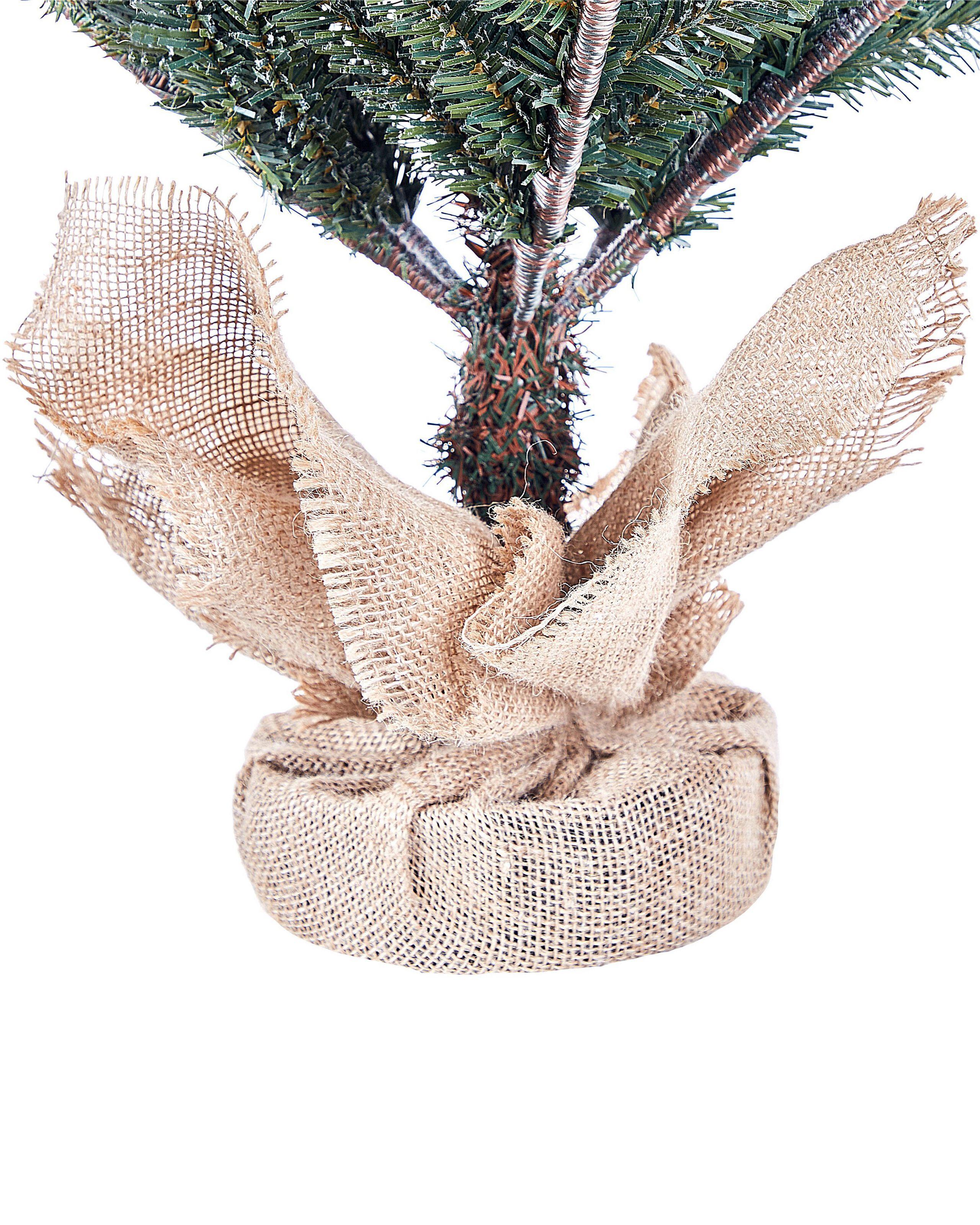 Beliani Albero natalizio innevato en PVC Classico RINGROSE  