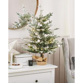 Beliani Albero natalizio innevato en PVC Classico RINGROSE  
