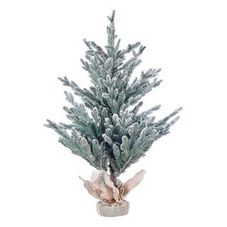 Beliani Albero natalizio innevato en PVC Classico RINGROSE  